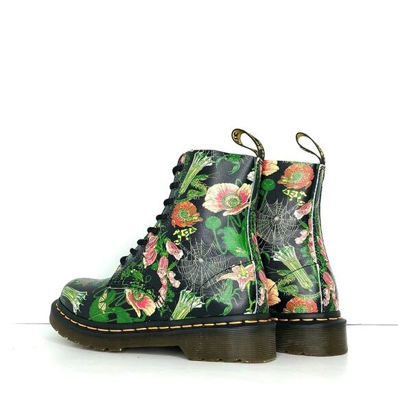 NIB Dr Martens Wild Botanics 1460 Lace Up Ankle Boots Women’s 5 Shoes - Picture 7 of 13